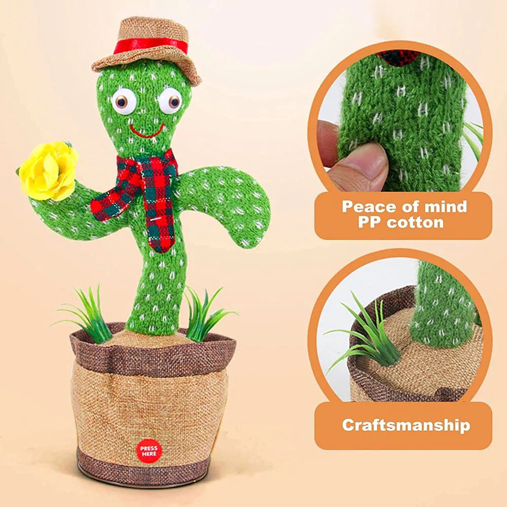 Cute Dancing and Talking Cactus Toy For Kids