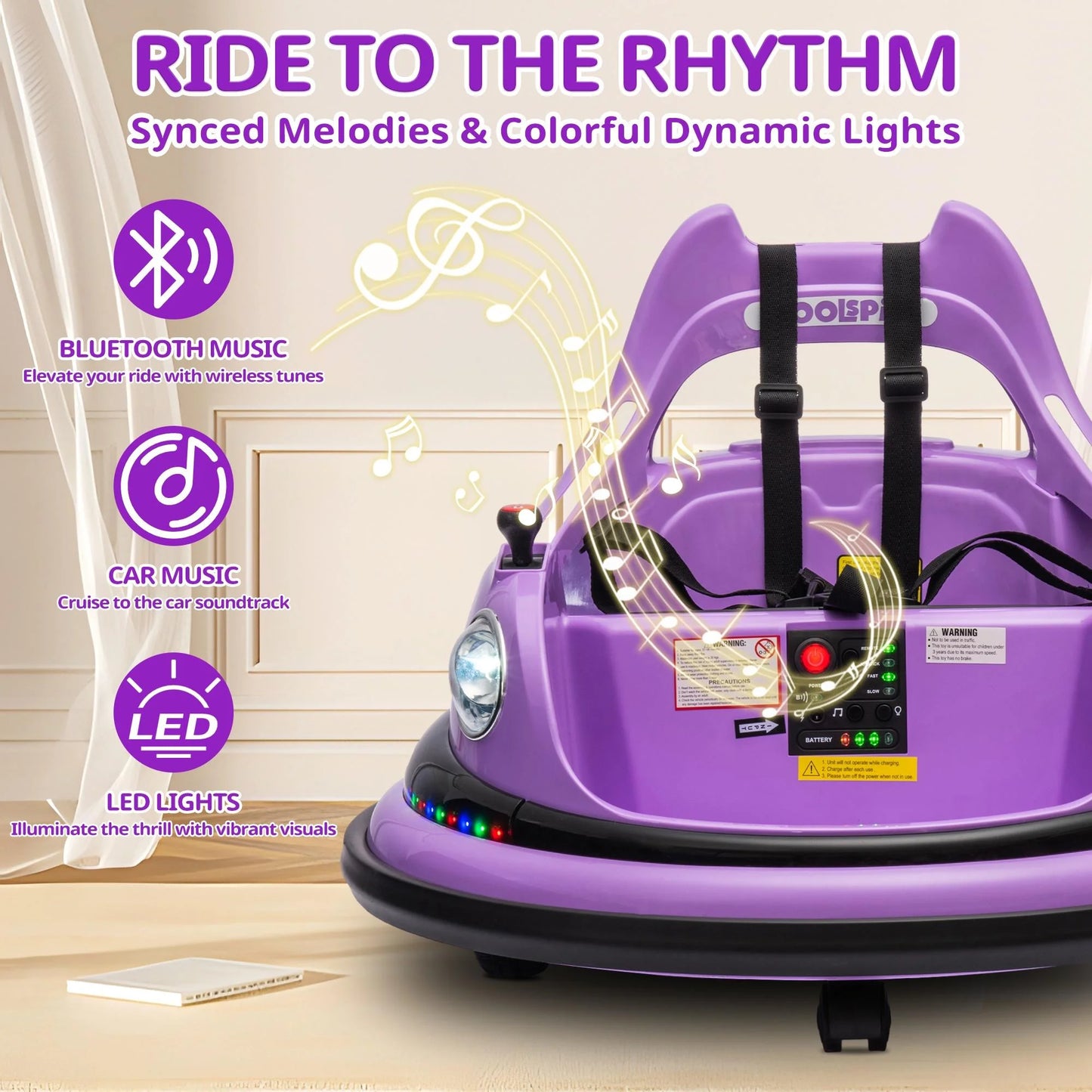 Ride on Electric Bumper Car for Kids Toddlers
