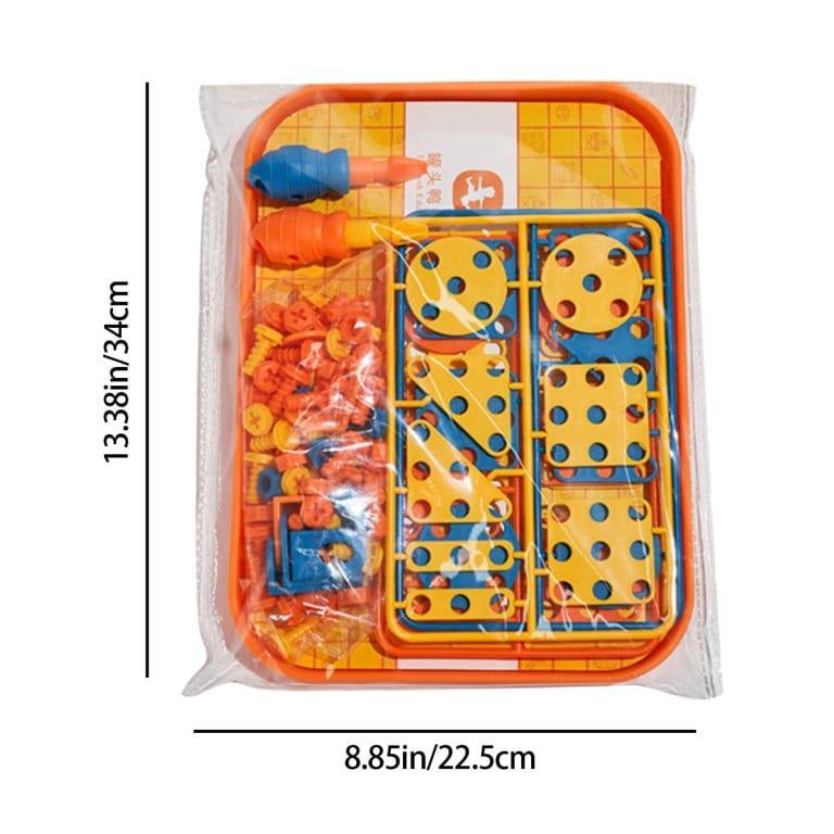 DIY Nuts Screw Assembly Pattern Blocks For Kids