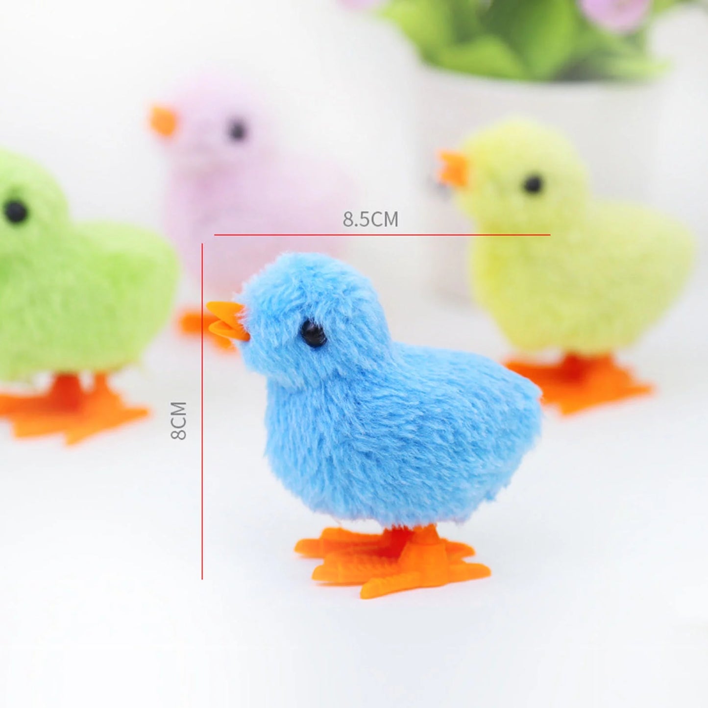 Easter Chick Wind Up Toys Jumping Chicken Plush Chicks