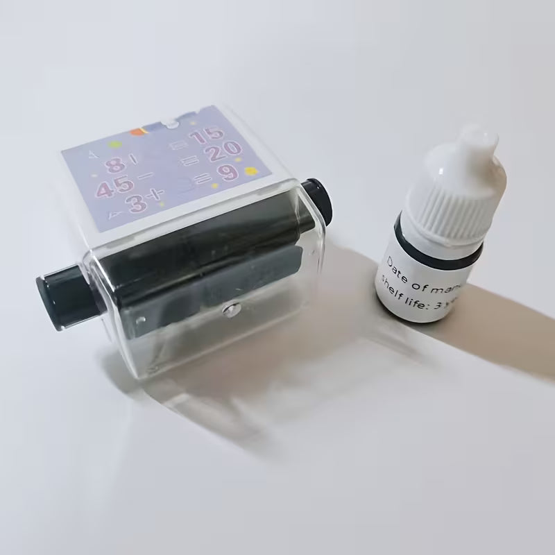 Reusable Math Roller Stamp for Teaching, Featuring a 2-In-1 Fill-In-The-Blank Design for Practicing Math Within 100