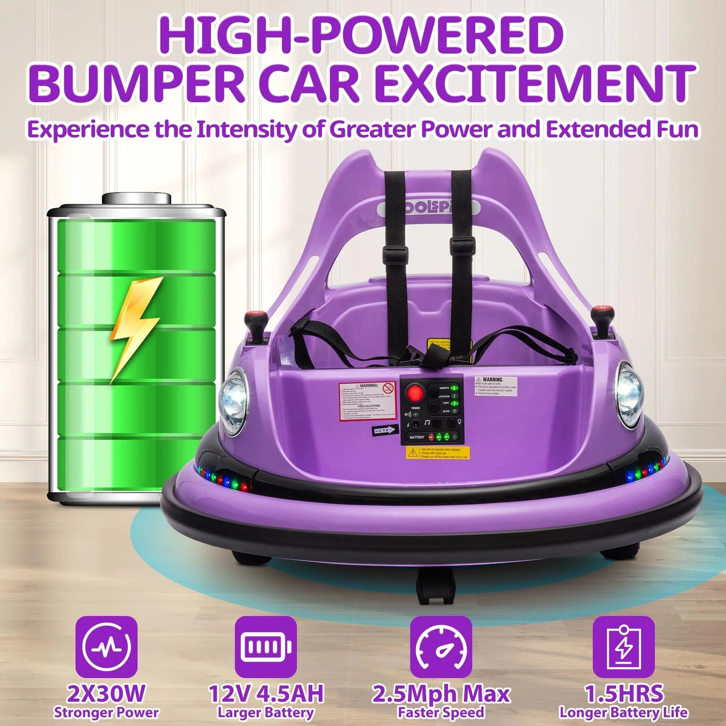 Ride on Electric Bumper Car for Kids Toddlers