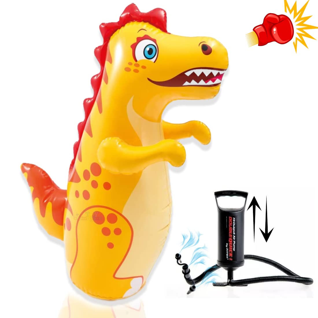 3D Standing Punching Bag Dinosaur Shape