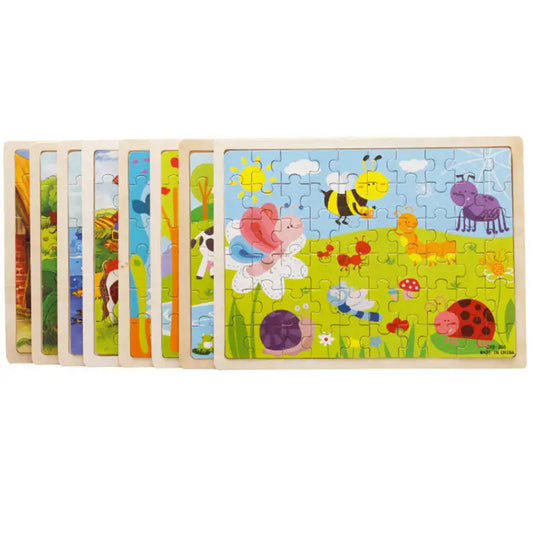Cartoon Wooden Puzzle Toys