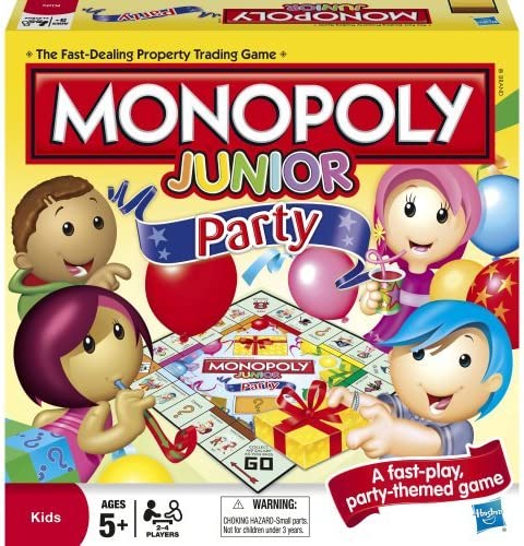 MONOPOLY Hasbro Junior Party Board Game For Kids