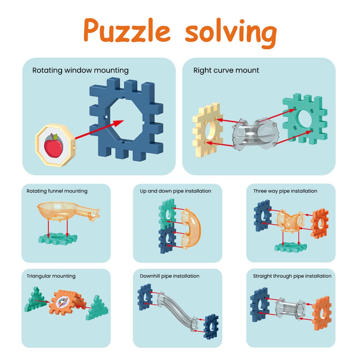 Marble Run Building Blocks for Kids