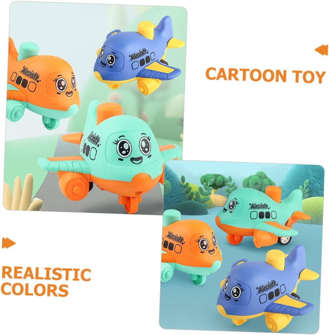 4pcs Interactive Airplane Shape Car