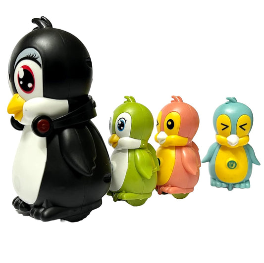 Baby Penguin Musical Train Toy For Kids Infants 6-18 Months 2 Year Old&Up Boys Girls Crawling Toys