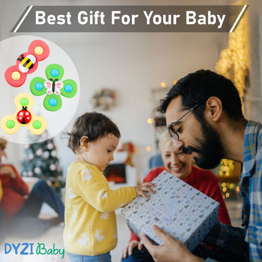 Sensory Bath Toys for Toddlers 1-3 – Stress Relief and Anxiety Spinning Top – Early Learning Birthday Gift