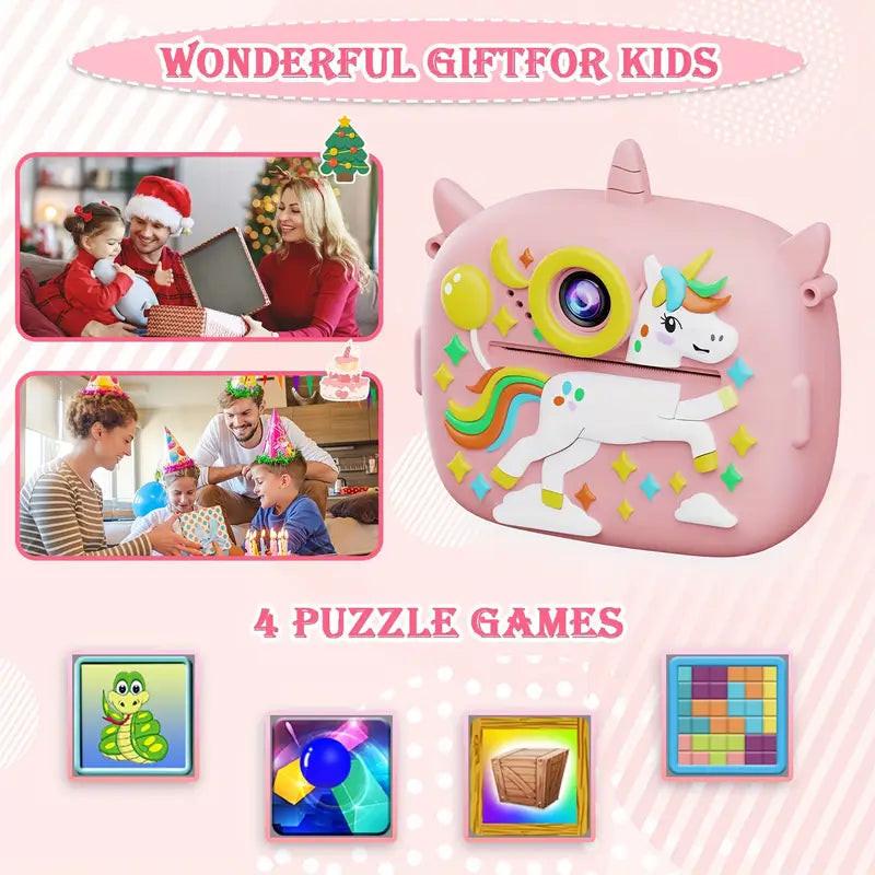 Multifunction Instant Print Dual Camera With VideoGraphy And Photography With Unicorn cover