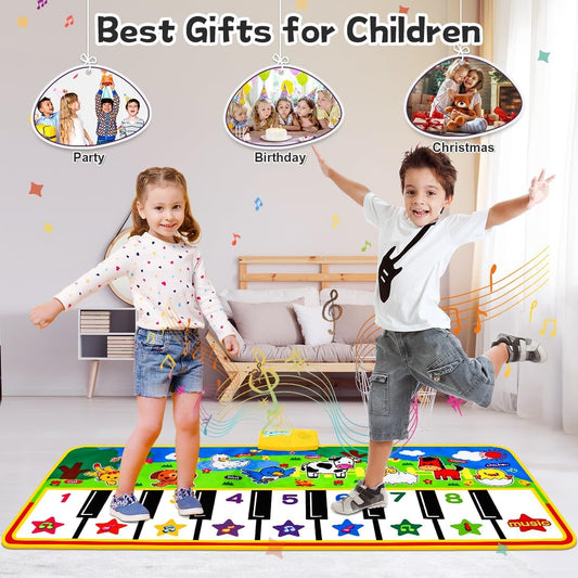 8 Animal Sound Piano Mat With Water Resistant