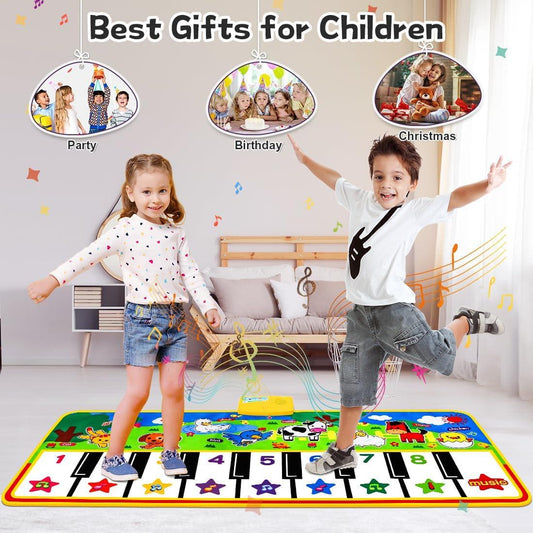 8 Animal Sound Piano Mat With Water Resistant