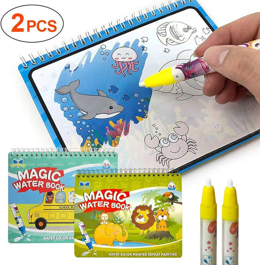 Water Color Drawing Book With Magic Pen Painting Drawing Board Coloring Book Toys For Children