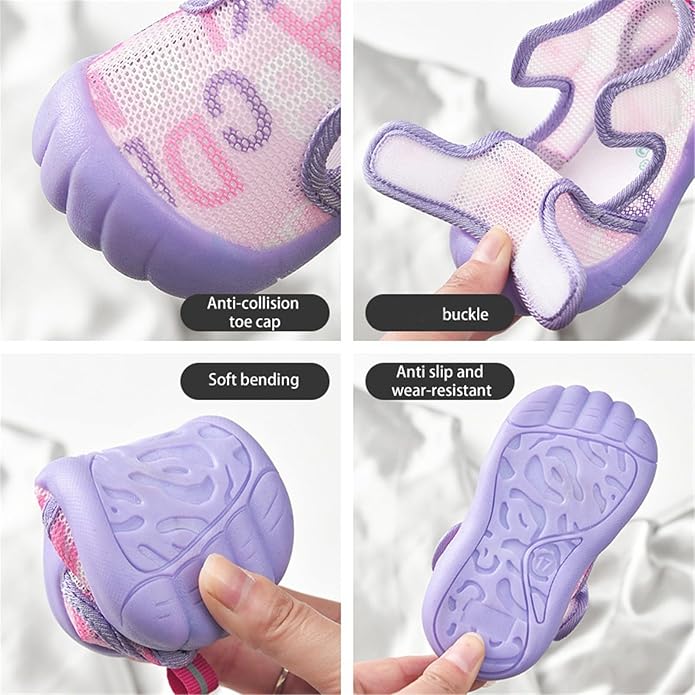 Generic Toddler Cute Water Shoes Baby Boys Girls Qucik Dry Sport Beach Sandals Non-Slip Barefoot Aqu𝐚 Socks Swim Shoes