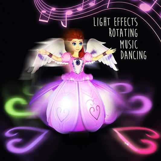 Dancing Fairy Princes Angel Girl Robot with Lights and Music