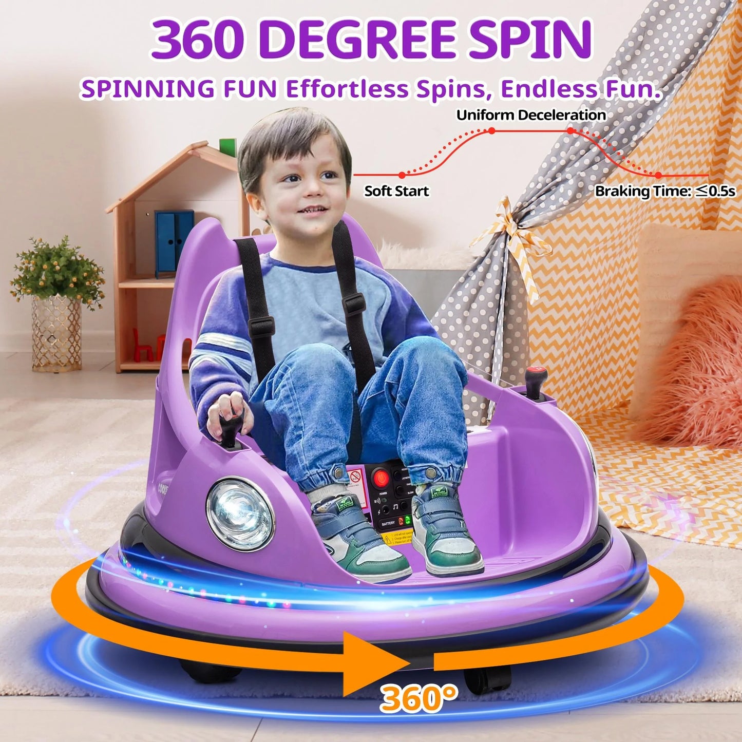 Ride on Electric Bumper Car for Kids Toddlers