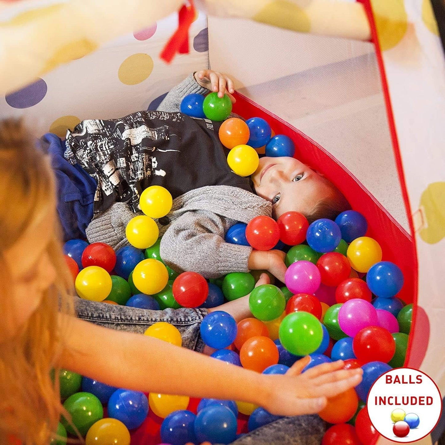 Dot Pop up Tent House with 100 balls