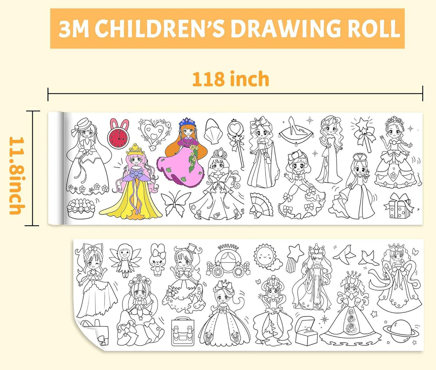 Children's Coloring Drawing Roll