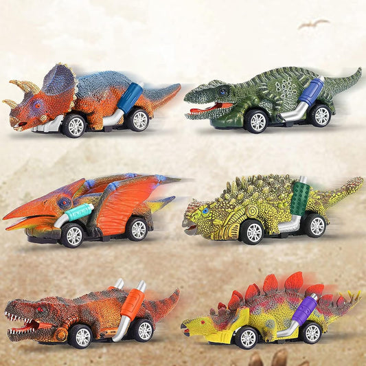 Motorcade Dinosaurs Special Team Toys for Boys and Girls, Pack of 6