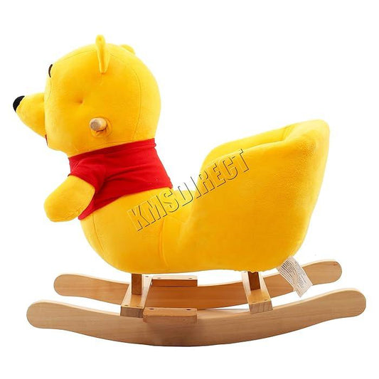 Baby Rocking Winnie The Pooh | Plush Wooden Rocking Horse Toys