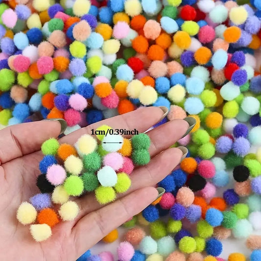 Value Pack 2000pcs pom-poms for Making Decorations