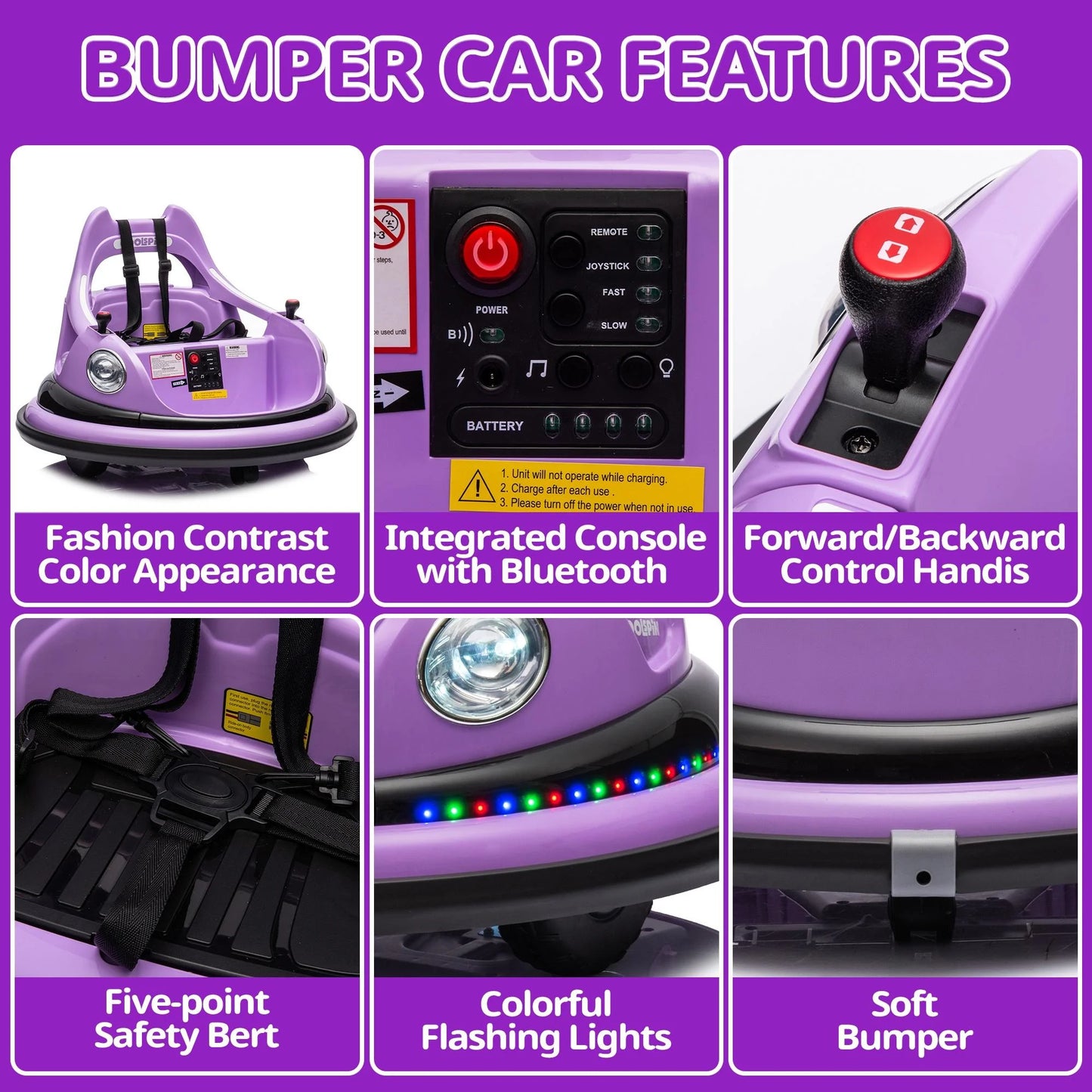 Ride on Electric Bumper Car for Kids Toddlers