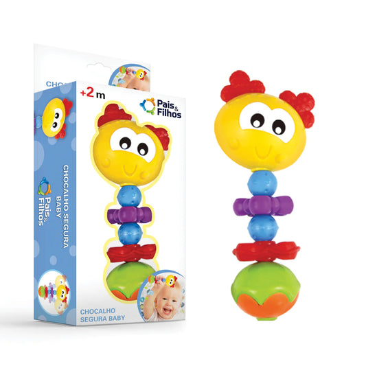 Baby Bell Rattle Toy with Bright Colors and High Quality Soft Sound
