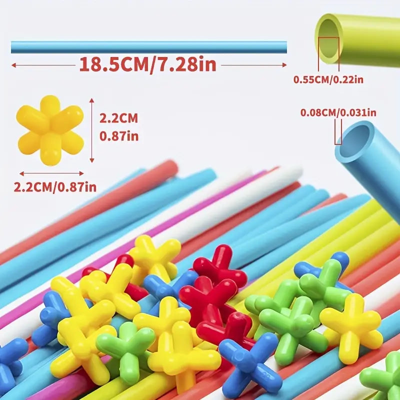 DIY Pipe Building Block Puzzle Toy