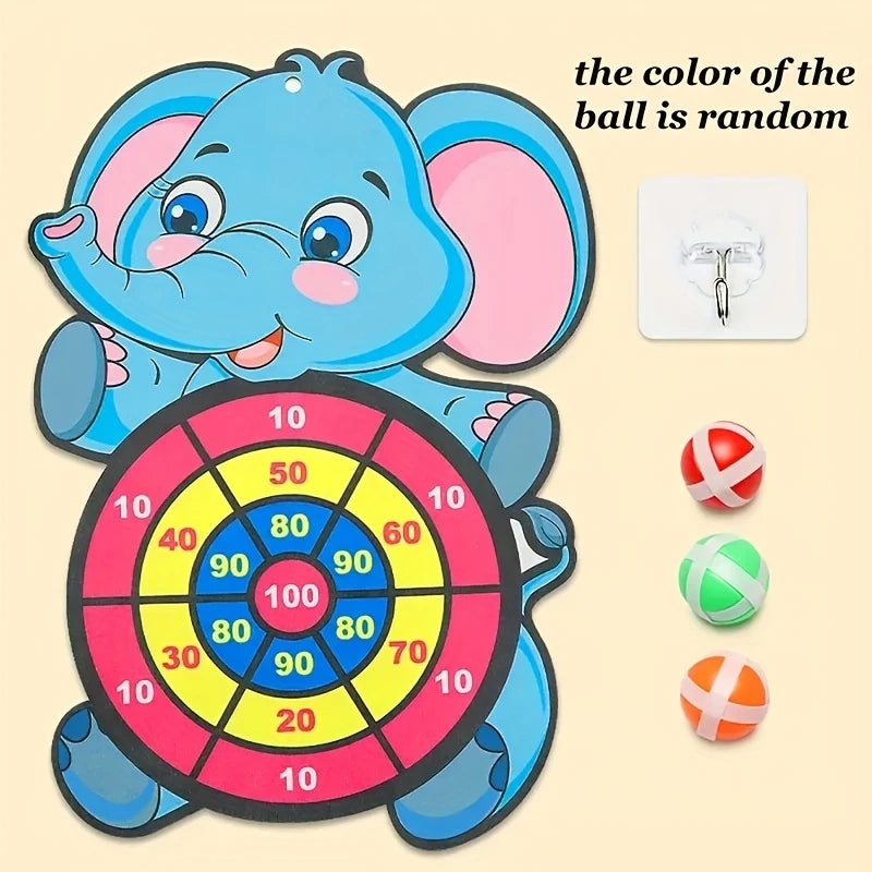 Children's Elephant Sticky Ball Board