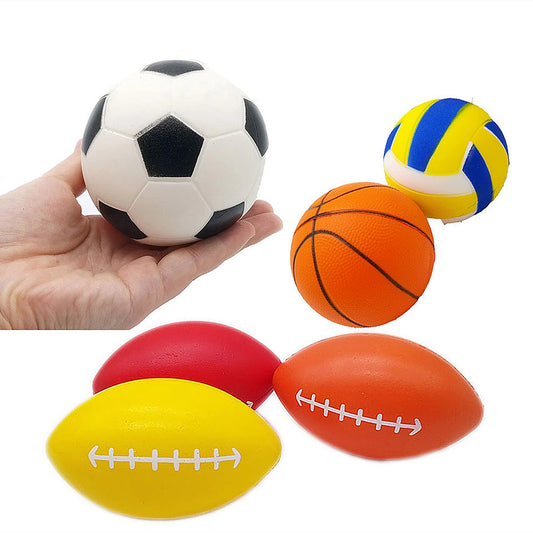 Fashing Baby Bath Squeeze Funny Toy Ball Football Volleyball Basketball Toys