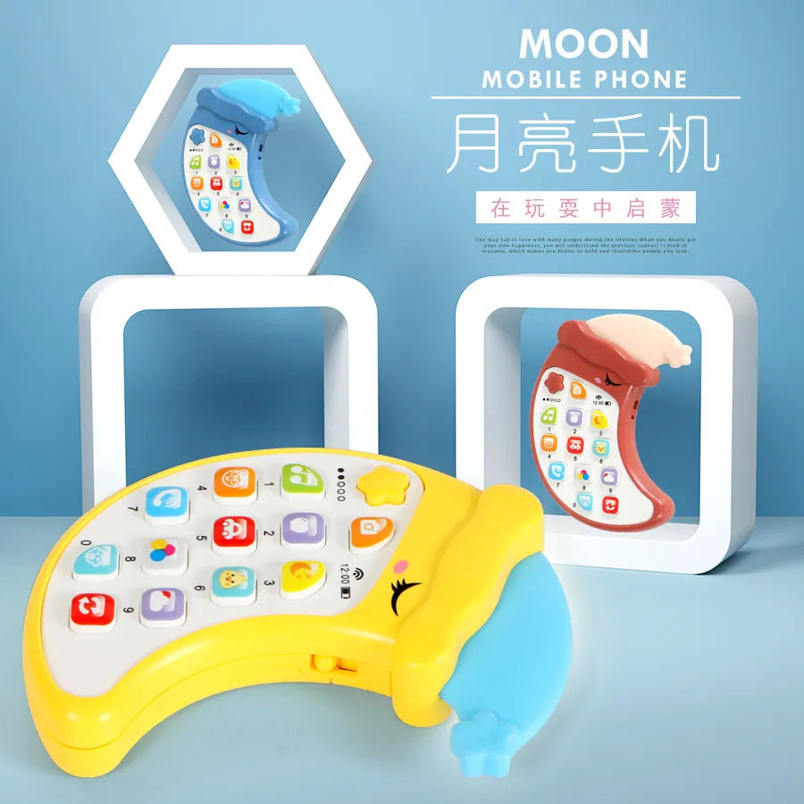 Children's Music Early Education Mobile Phone Educational Toy with Baby Teether