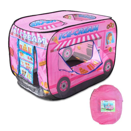 Children's home indoor-outdoor tent play house car themed tent house role-playing ball pool tent surprise gift for girls and boy