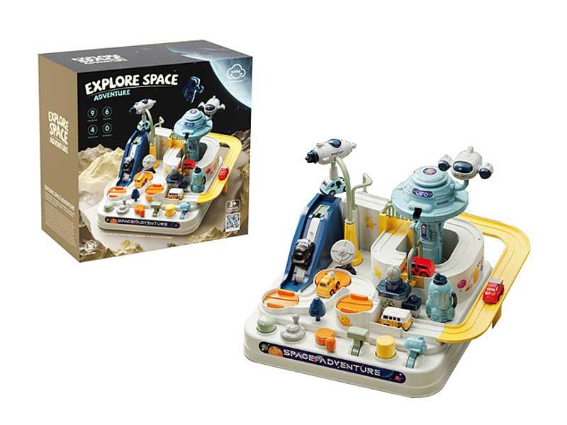 Explore Space Car Adventure Race Track Toy For Toddlers With 4 Car Rescue Adventure Toy Gift For Kids