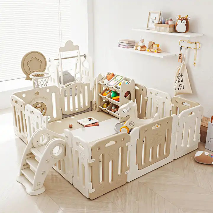 Plastic baby play sales yard
