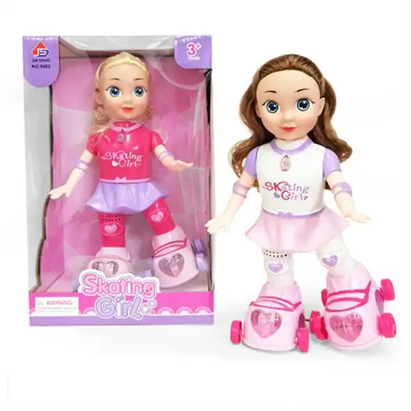 Dancing Girl Doll on Balance Car with Light and Music