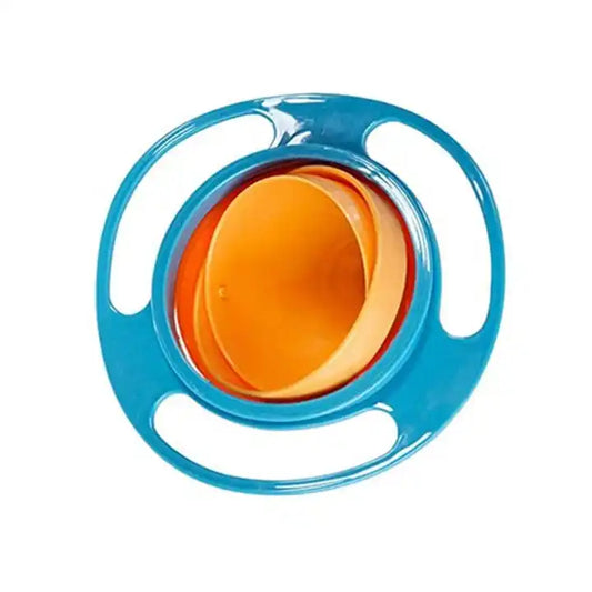 360 Degree Rotation Spill Resistant Gyro Bowl with Lid For Toddler Baby Kids Children