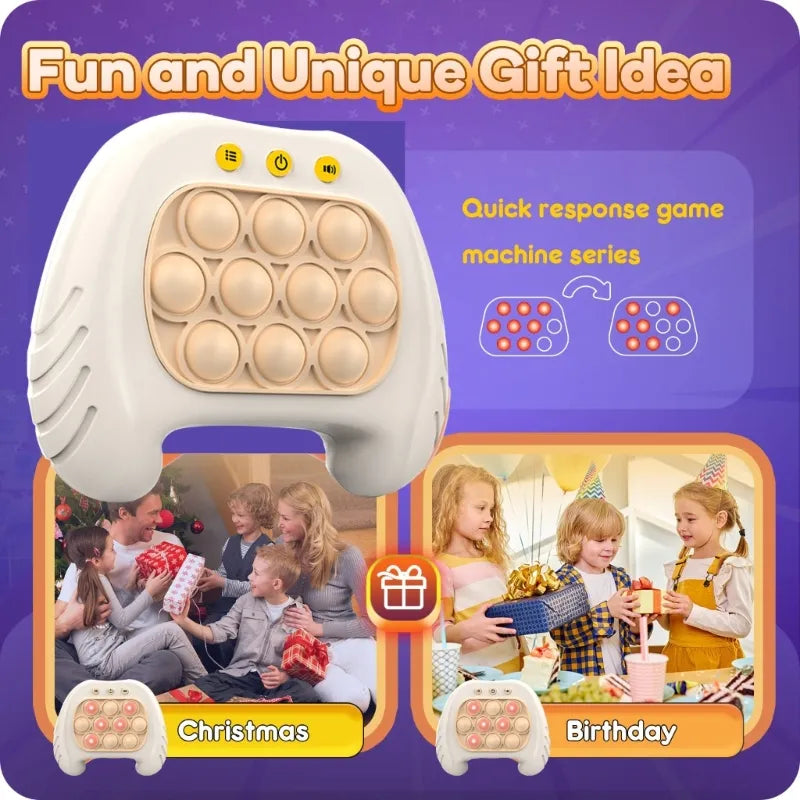 Quick Push Light Up Pop Game Fidget Toys for Adults and Kids | Puzzle Game Machine