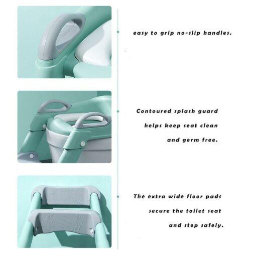 2 Steps Stylish Potty Training Seat with Ladder