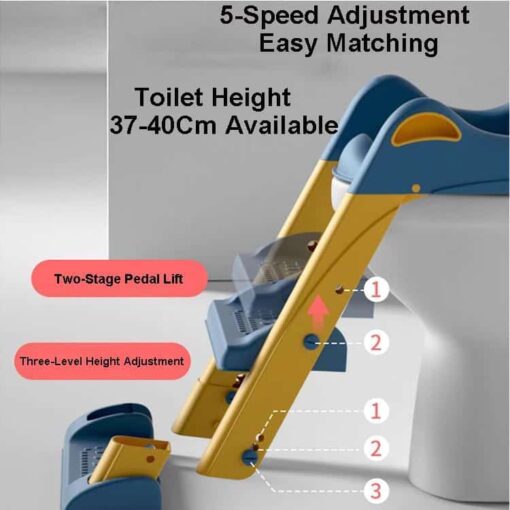 2 Steps Stylish Potty Training Seat with Ladder