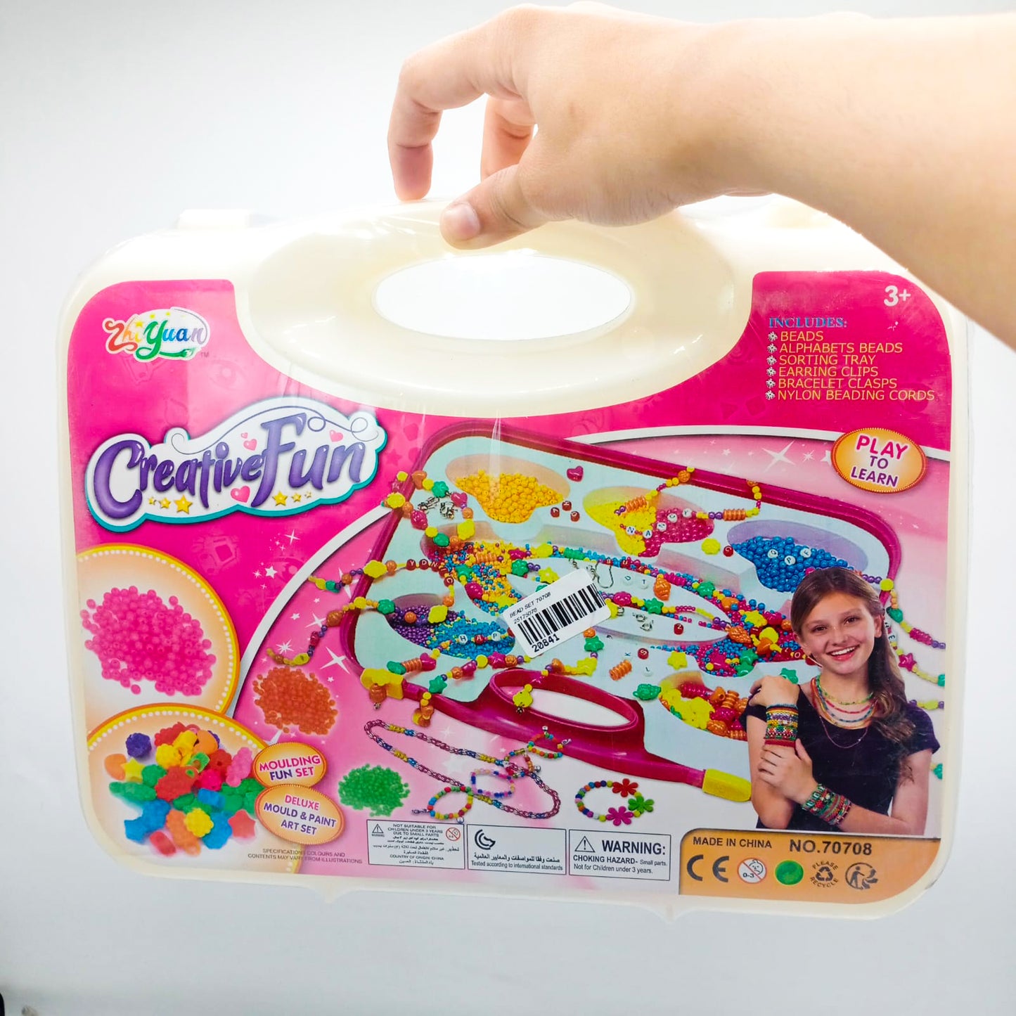 Girls Hand Bead Set, Deluxe Mould and Paint Art Set, Moulding Fun Set