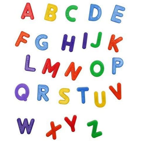 26 Magnetic Uppercase Alphabet Letters for Kids
