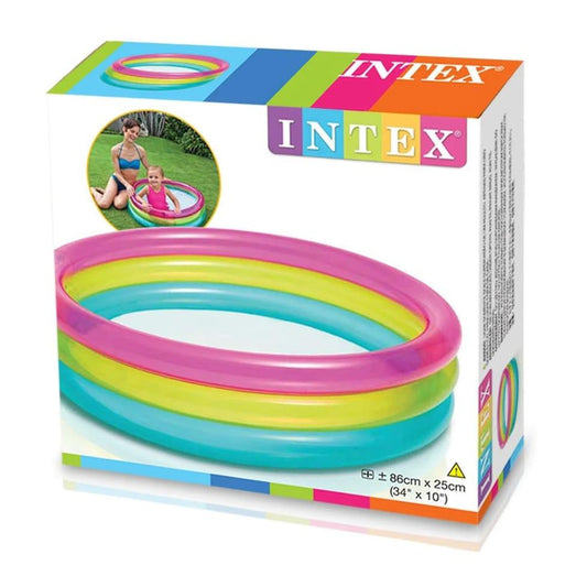 INTEX Rainbow Baby Pool 2.8ft X 10in, Portable Pool