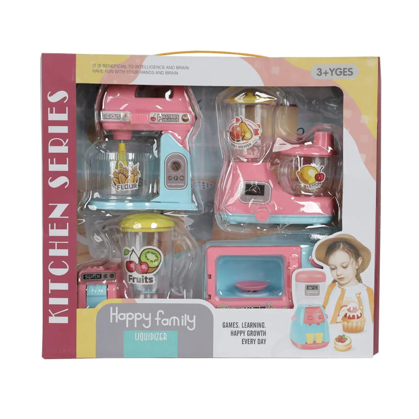 Happy Family Household Pretend Play Kitchen Set For Children Play