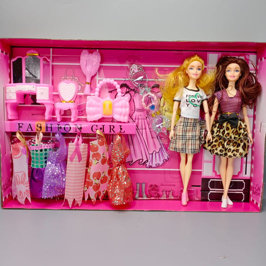 Dolls With Their Personal Wardrobe for Kid Girls Play