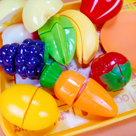 Vegetables and Fruit Cutting Kitchen Toy Set For Kids Early Learning & Education