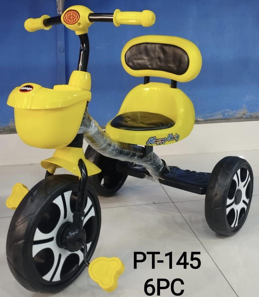 Black and Yellow Three Wheeler Kids Tricycle