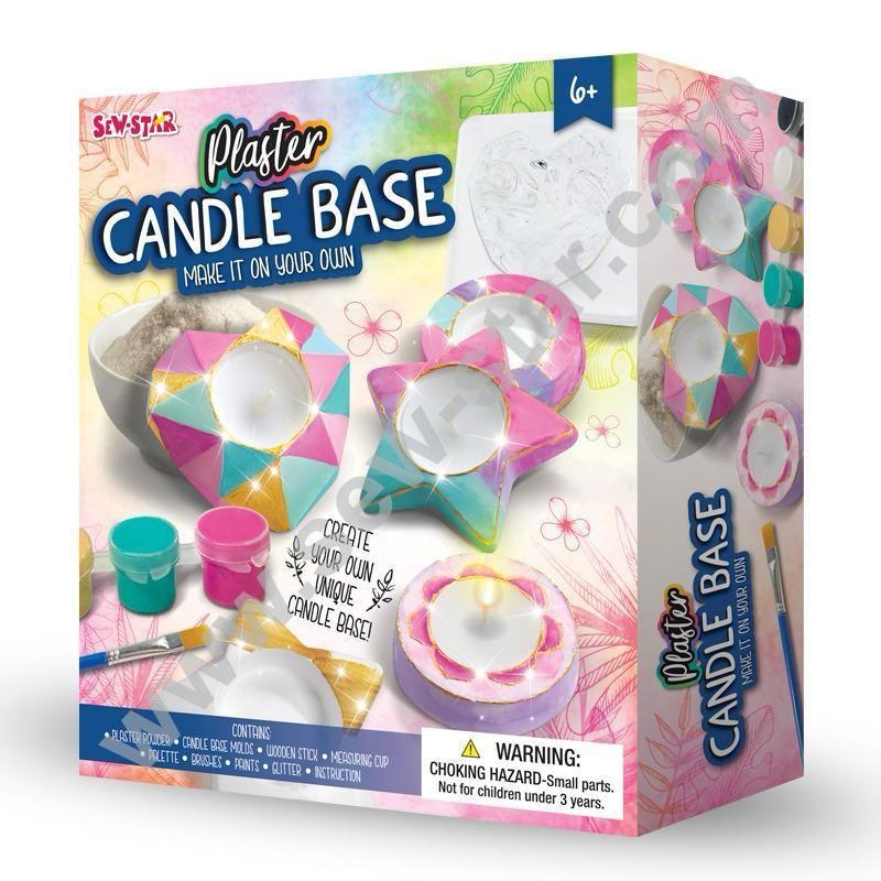 DIY Plaster Candle Base