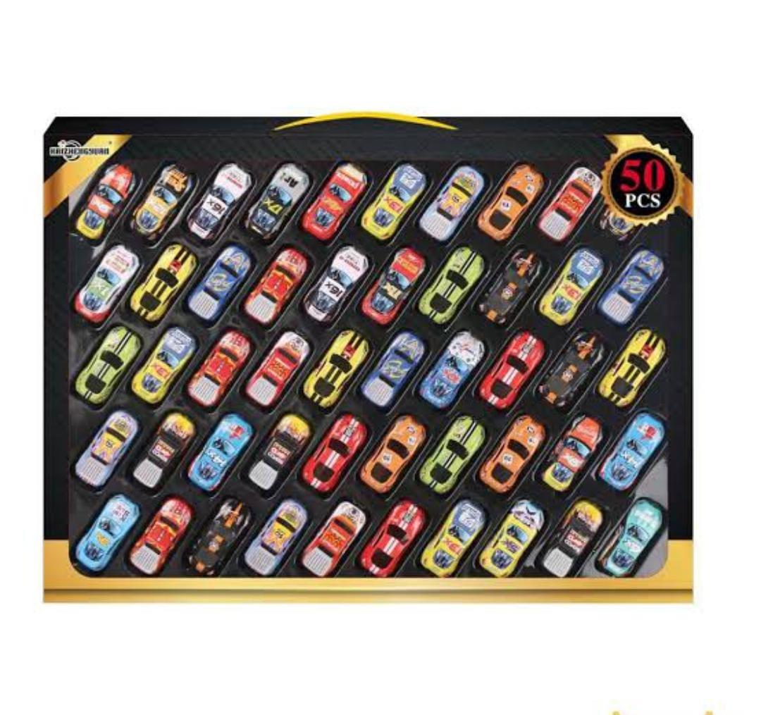 50 Pieces Die-cast Car Set
