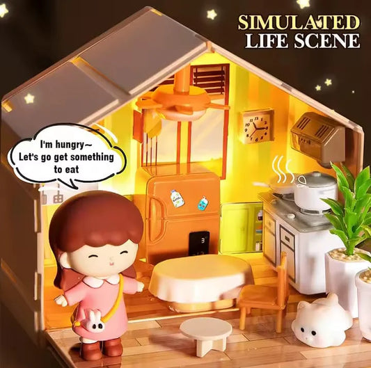 6 in 1 DIY Mini Creative Doll House With 1 Surprise Gift