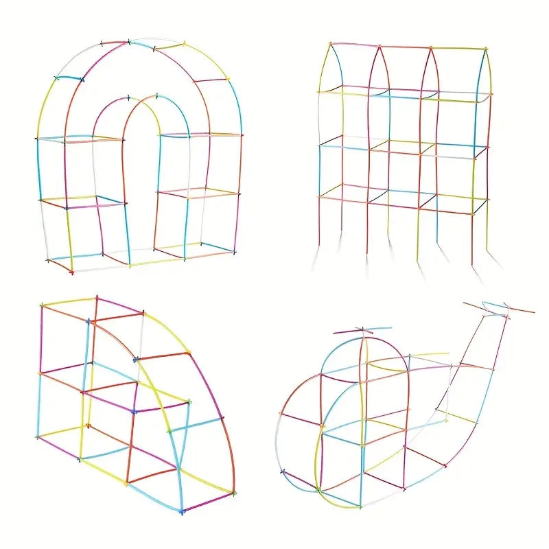 DIY Pipe Building Block Puzzle Toy